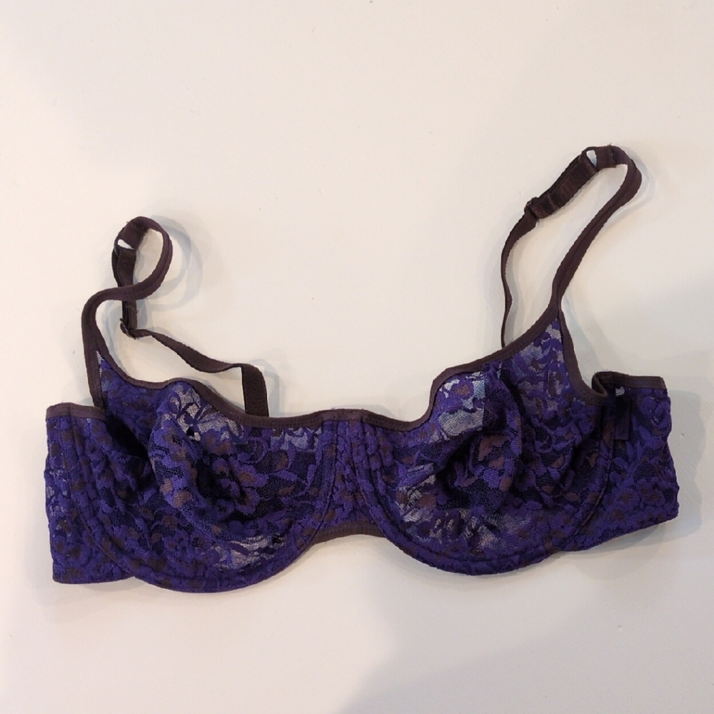 Purple Lace Women's Bra